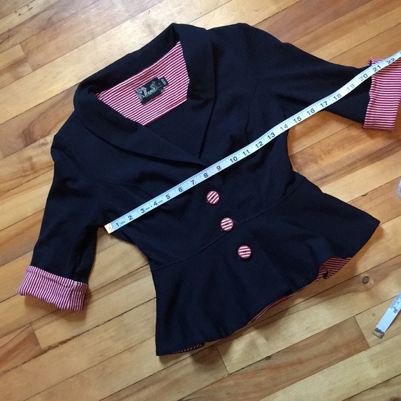 Annie 50 Retro Navy Blazer XS EUC - Picture 2 of 9